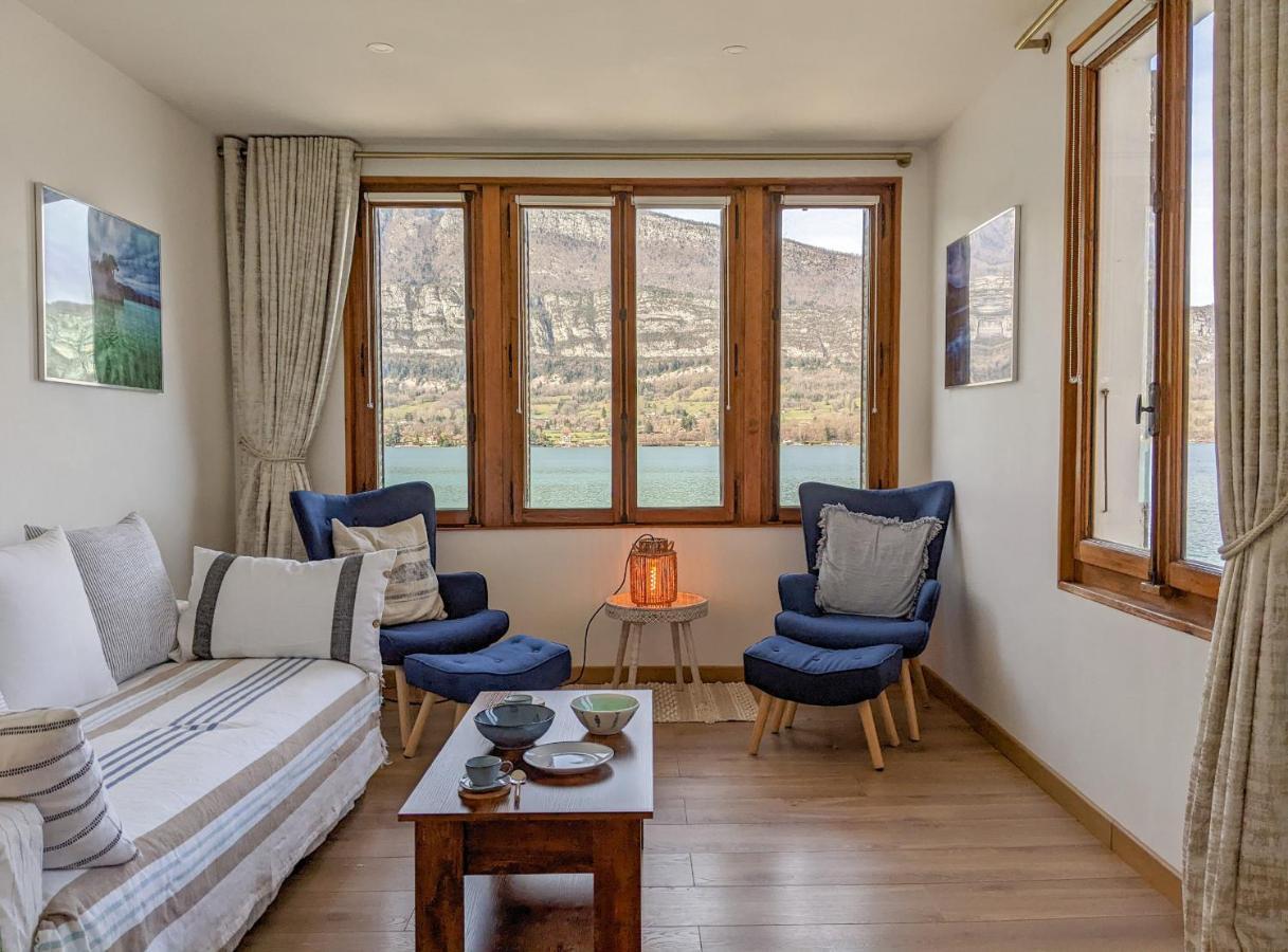 Reflet Bleu Du Lac D'Annecy 3 Etoiles - Face Au Lac, Parking Gratuit, Paddle Board Doussard Exterior foto